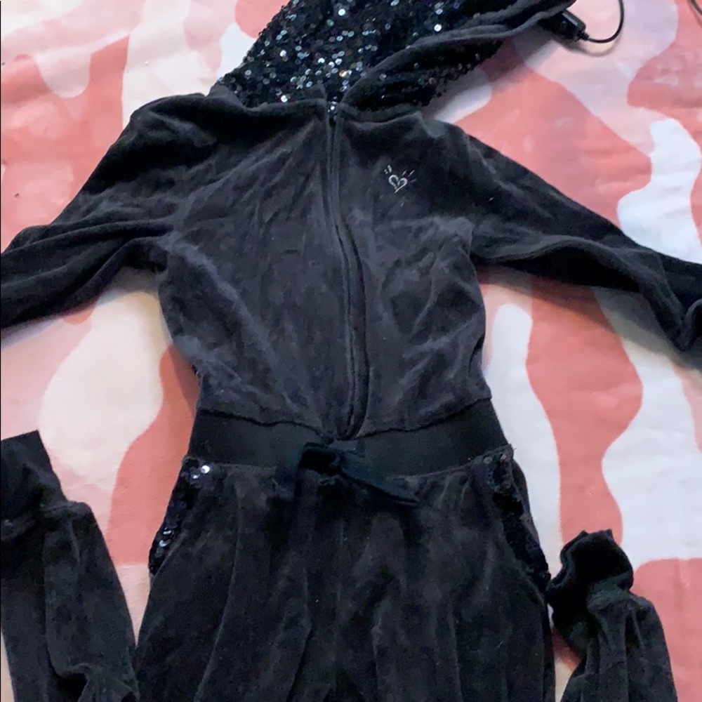 black velvet jumpsuit